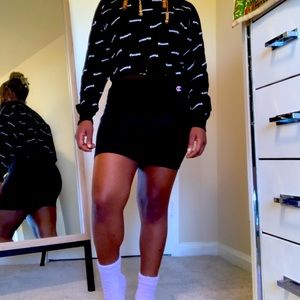 Black crop top